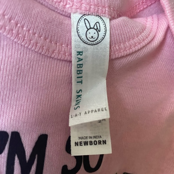 First Easter newborn onesie. Never worn. Pink Easter onesie - Picture 3 of 3